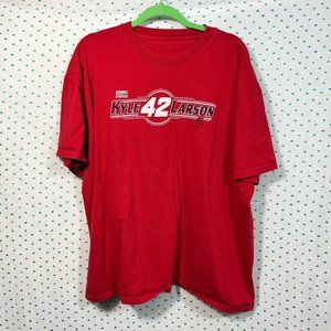 Nascar Kyle Larson #42 Red Crewneck Short Sleeve T-Shirt